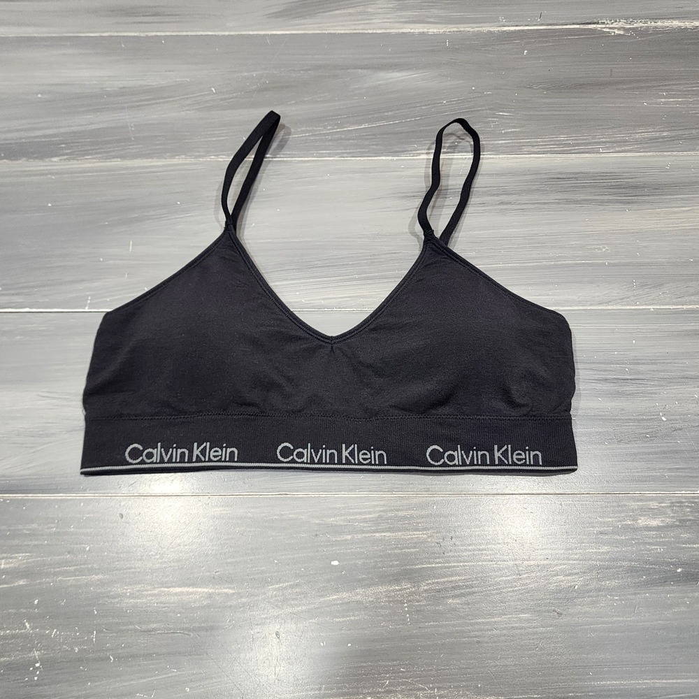 Calvin Klein‎ Modern Seamless Naturals Lightly Lined Triangle Bralette QF7093 LG